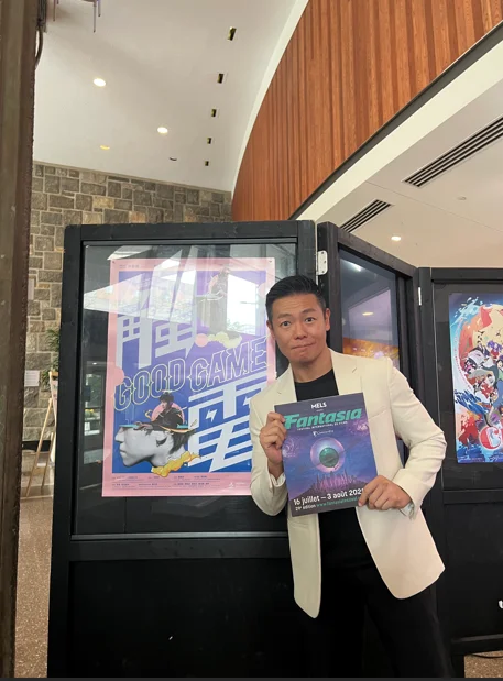 羅浩銘早前出席加拿大奇幻國際電影節,其有份策劃、主演的電影《觸電》在當地舉行首映。