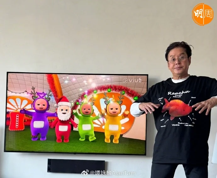 阿倫被取笑大肚腩似迪西後,來個反擊學天線得得B跳舞。