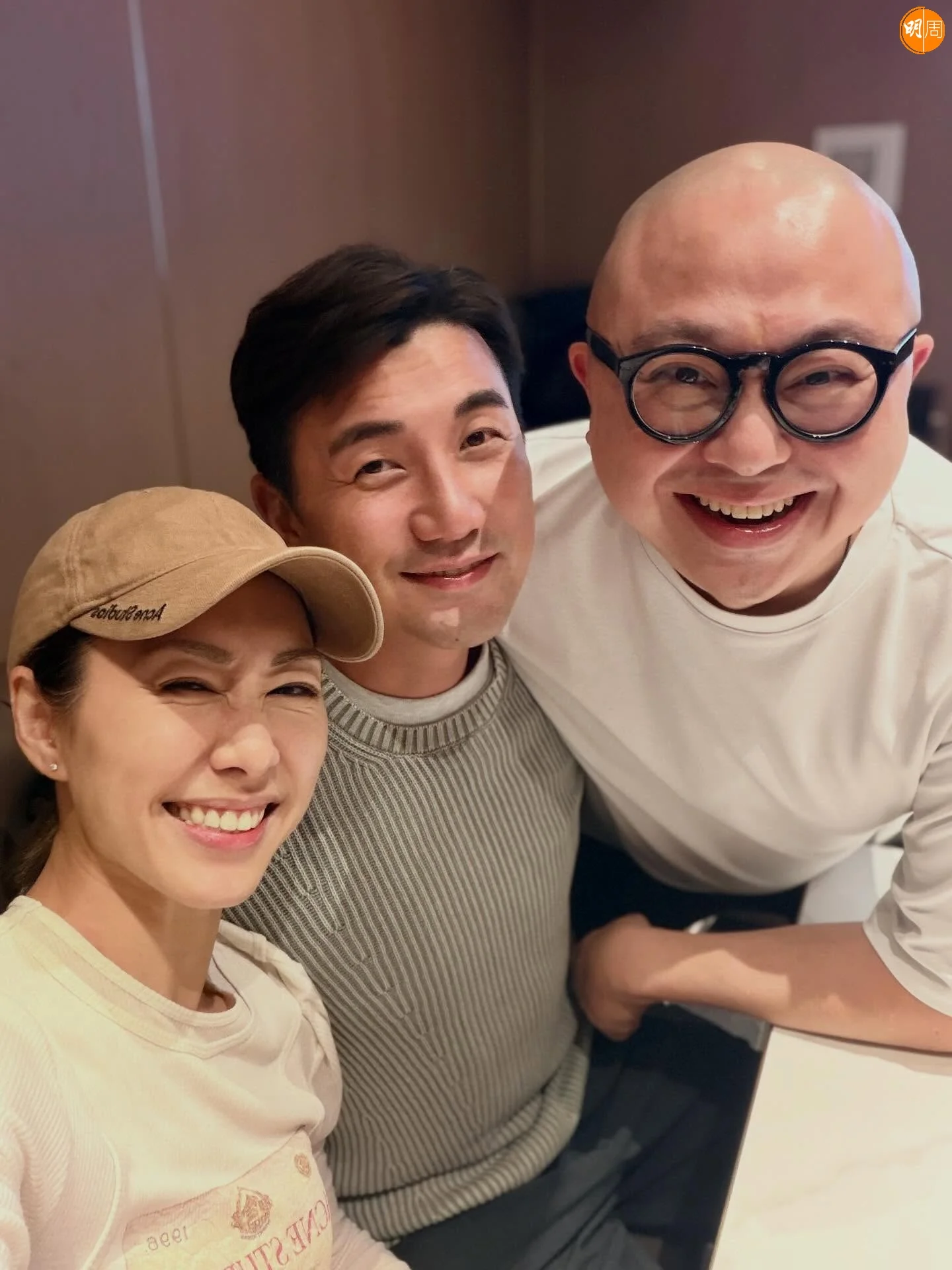 胡定欣真心多謝兩位媒人。